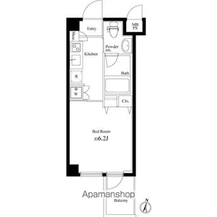 ラスパシオ三軒茶屋【4階】の間取り