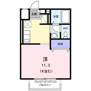 スモールフォレストA【202号室】の間取り