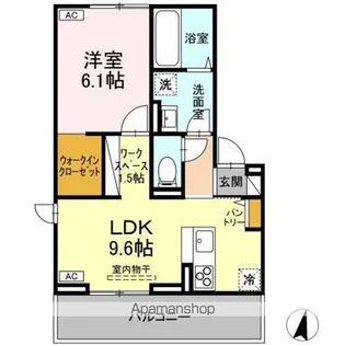 オーガスタ【3階】の間取り