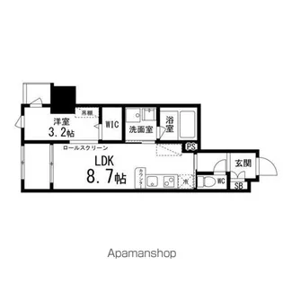 ラファール泉中央【404号室】の間取り