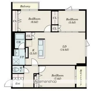 SーRESIDENCE神宮前【2階】の間取り