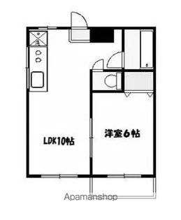 ハイツミヤモト【3階】の間取り