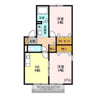 マミ・セントラルハイツ DE【2階】の間取り