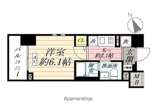 プラウドフラット鶴見Ⅱ【5階】の間取り
