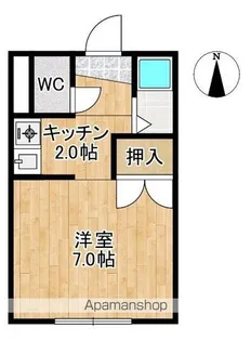 コーポカネマツ【302号室】の間取り