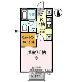 セレステ オーリ【1階】の間取り
