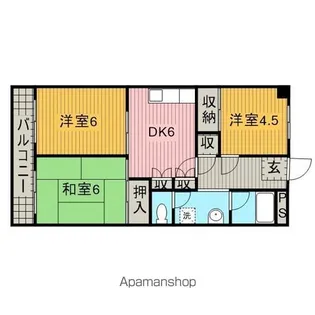 シーダーズハイツ【1103号室】の間取り