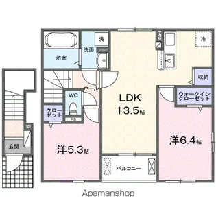 オークガーデン Ⅰ【2階】の間取り