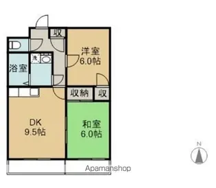 CLOVERマンション【K号室】の間取り