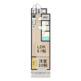 セノアタワー泉【3階】の間取り