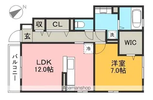 サンハイム青葉 C棟【1階】の間取り