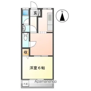 オリンピアB【201号室】の間取り