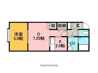 ヴィアス【102号室】の間取り