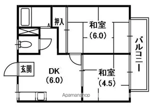 ゾンネンブルーメ【1階】の間取り