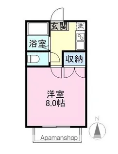 シーズンコート可児【1階】の間取り