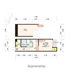 GRANCOURT 台原【1021号室】の間取り