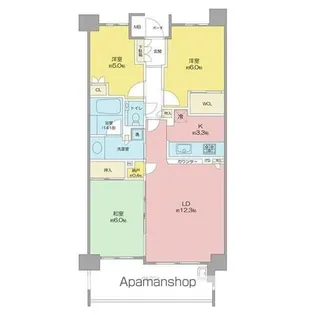 プラウド一社.【2階】の間取り