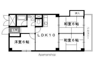 ステーションパレス京都【101号室】の間取り
