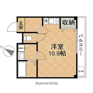 グランシャリオ【204号室】の間取り