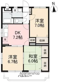 ベルティオンTK【2階】の間取り