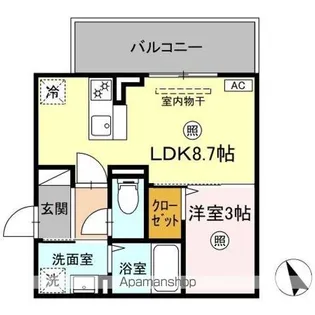 BRILLIA TWIN STAGE(ブリリア ツイン ステージ【3階】の間取り