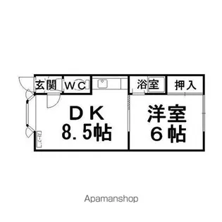 ハイツサニーヒルⅡ【1階】の間取り