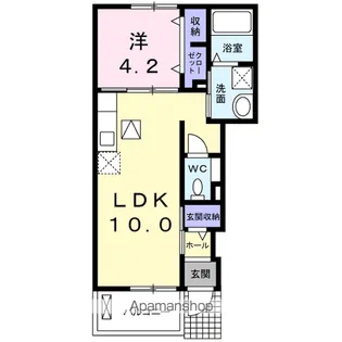 メゾン アスティケⅠ【1階】の間取り
