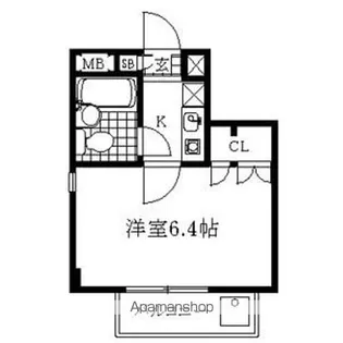 ロイヤルマンションスカイブルー【1階】の間取り