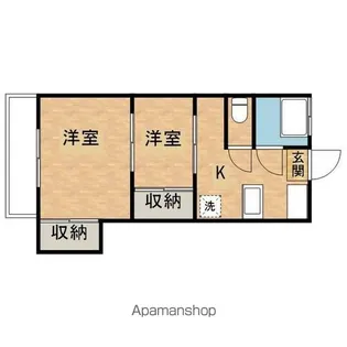 コーポタキシマⅡ【2階】の間取り