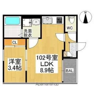 REGALEST LOTUS【1階】の間取り