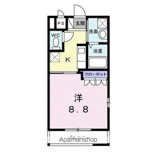 グランシャリオ【2階】の間取り