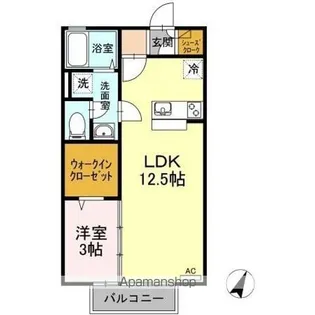 ヴェルデ津森【2階】の間取り