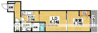 フジパレス遠里小野Ⅵ番館【2階】の間取り