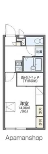 レオパレスフォンテーヌB【2階】の間取り
