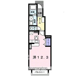 ヴァンベール A【103号室】の間取り