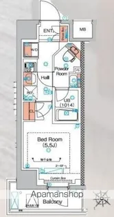 エストゥルース横浜蒔田【6階】の間取り