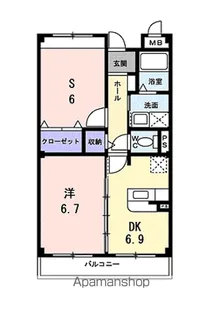 ベルフリーデ【2階】の間取り