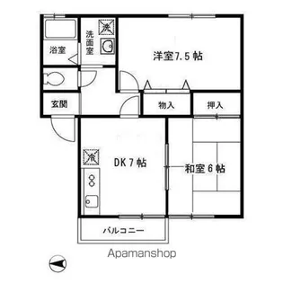 アネックス将軍野【2階】の間取り