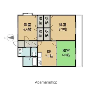 ピアチェーレⅠ【103号室】の間取り