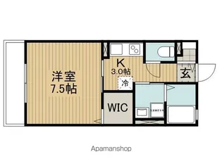 レトア桑原【102号室】の間取り