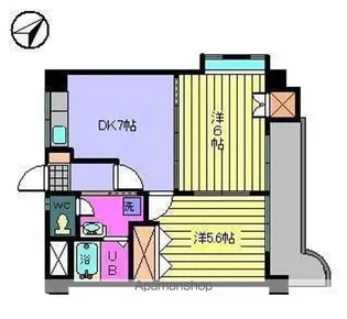 サザンコート6【4階】の間取り
