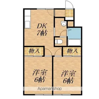 グランパルク西陵【2階】の間取り