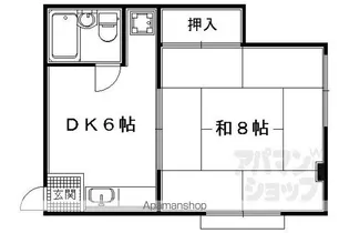 アルティスタ御所南【201号室】の間取り