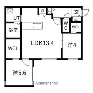 仮)菊水1-4MS【1階】の間取り