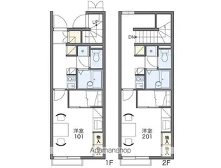 レオパレスラ プランタン【2階】の間取り