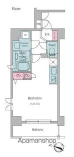 レジディア神田東【4階】の間取り