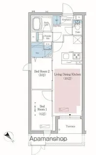 アーバネックス文京小石川【1階】の間取り