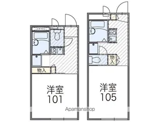 レオパレス豊【1階】の間取り