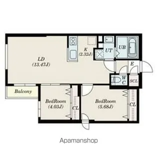 SーRESIDENCE琴似本通AVANTA【4階】の間取り