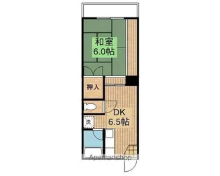 コーポアクア【C-1号室】の間取り